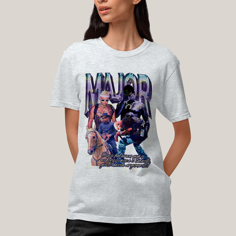 Camiseta Algodão Unissex T shirt Major RD Trap Rap