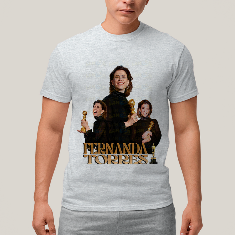 Camiseta Algodão Unissex T shirt- Fernanda Torres atriz brasileira