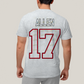 Camiseta Algodão Unissex T shirt -Josh Allen 17 Jogador de Futebol Americano FC