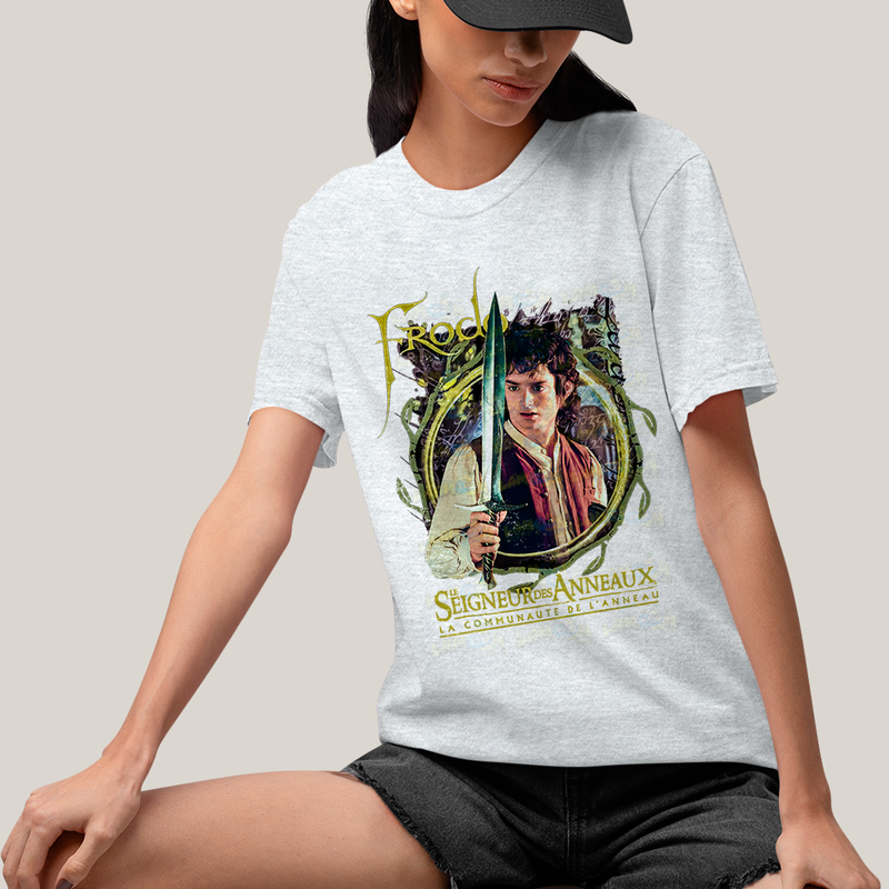 Camiseta Algodão Unissex T shirt - Frodo O Senhor dos Anéis Le Seigneur des anneaux The Lord of the Rings