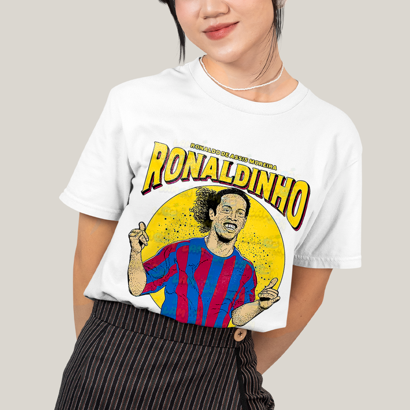 Camiseta Algodão Unissex T shirt Ronaldinho de Assis Moreira