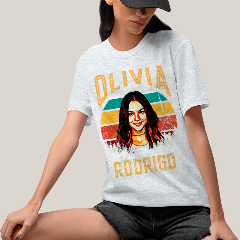 Camiseta Algodão Unissex T shirt Olivia Rodrigo Vintage