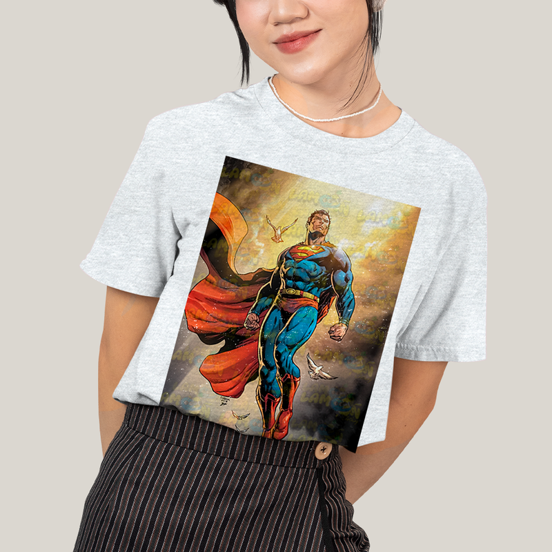 Camiseta Algodão Unissex T shirt - Superman DC super homem