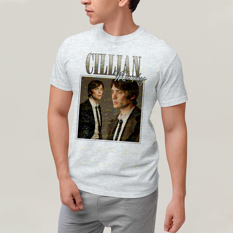 Camiseta Algodão Unissex T shirt Cillian Murphy Vintage