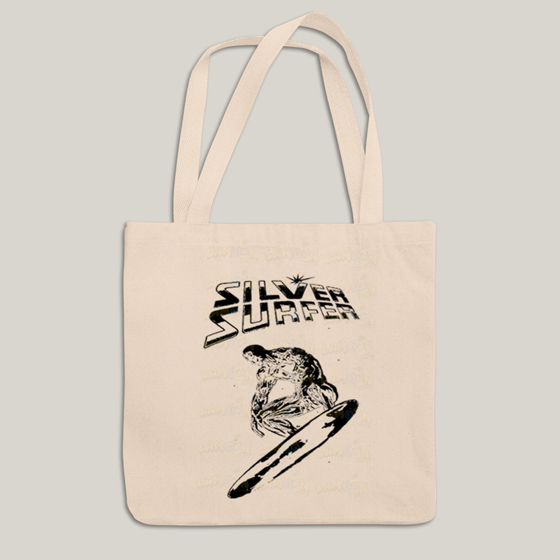 Sacola Ecobag Bolsa 38X40 Algodão- Quarteto Fantástico O Surfista Prateado 1