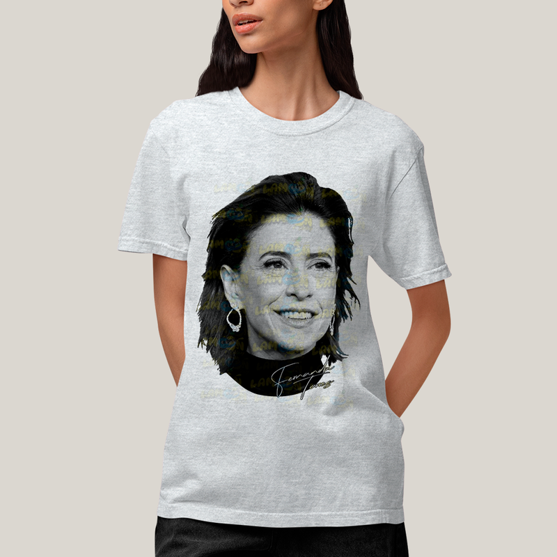 Camiseta Algodão Unissex T shirt- Fernanda Torres atriz brasileira