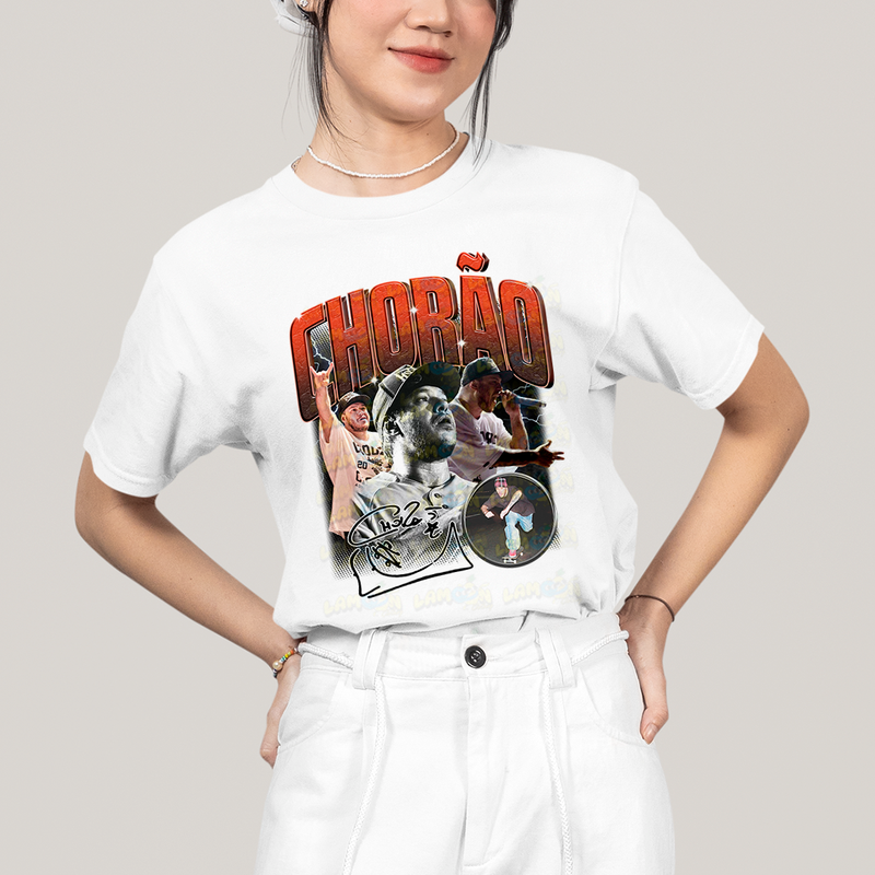 Camiseta Algodão Unissex T shirt Graphic Tee Charlie Brown Jr Chorão Vermelho