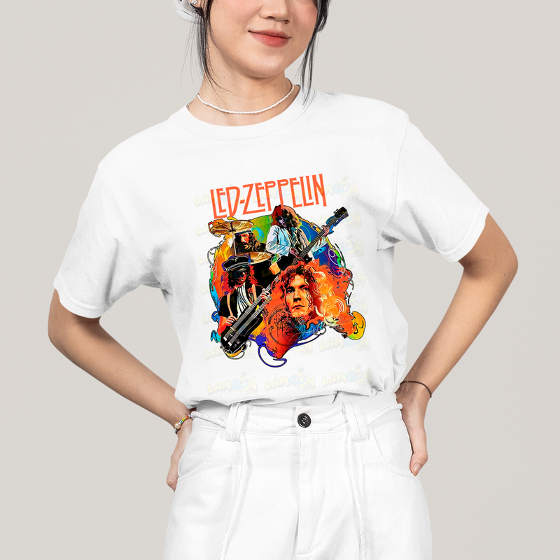 Camiseta Algodão Unissex T shirt Graphic Ledd Zeppelin