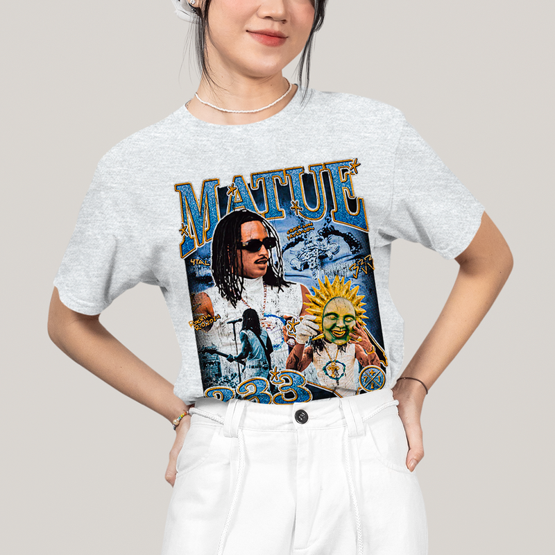 Camiseta Algodão Unissex T shirt -Matue 333 3 cantor rap hip hop