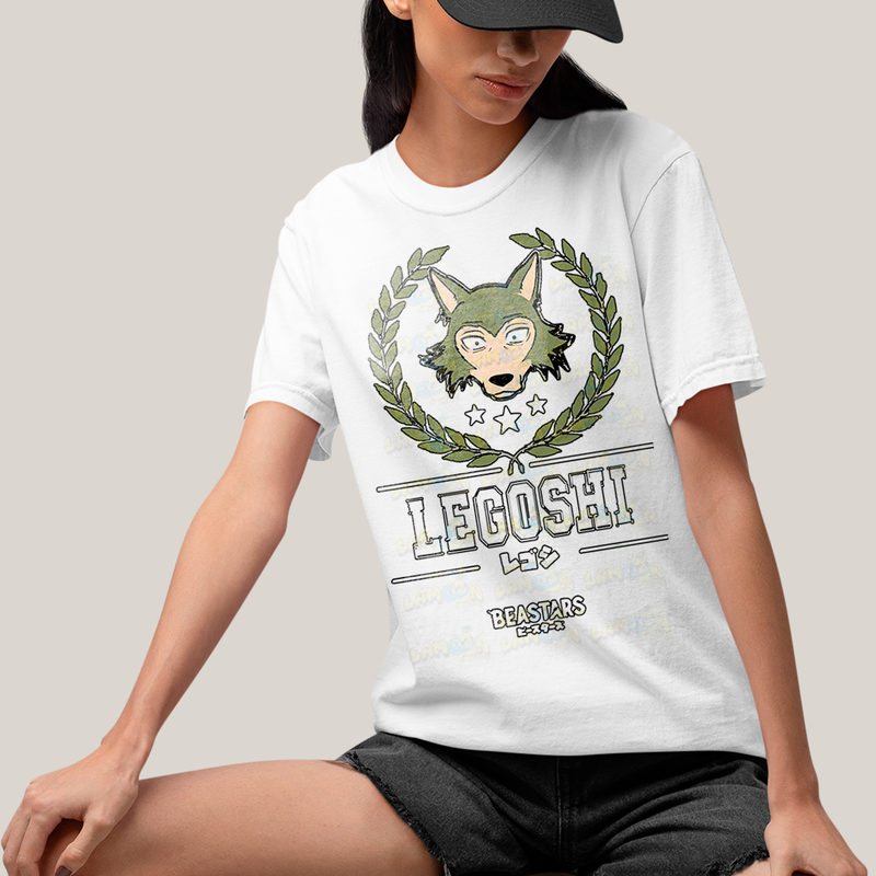 Camiseta Algodão Unissex T shirt Beastars School Legoshi Louis