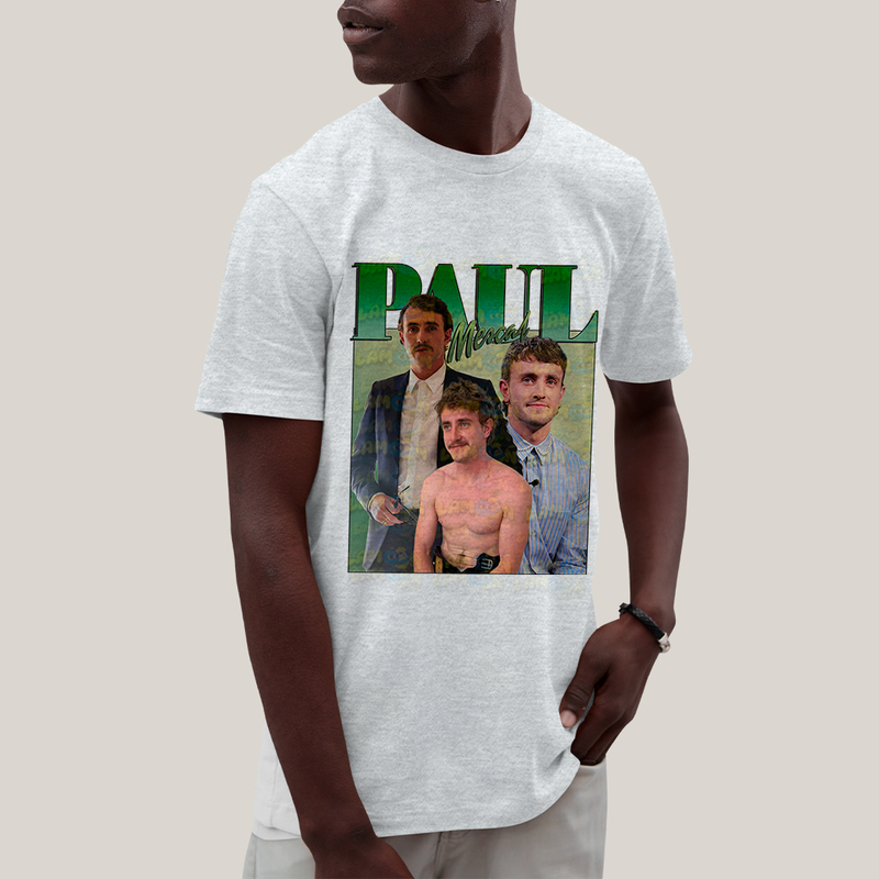 Camiseta Algodão Unissex T shirt - Paul Mescal Ator verde