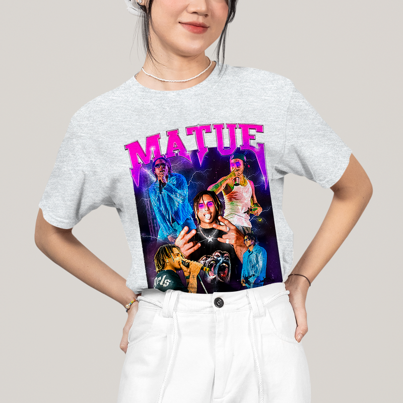 Camiseta Algodão Unissex T shirt - Matue 333 roxo