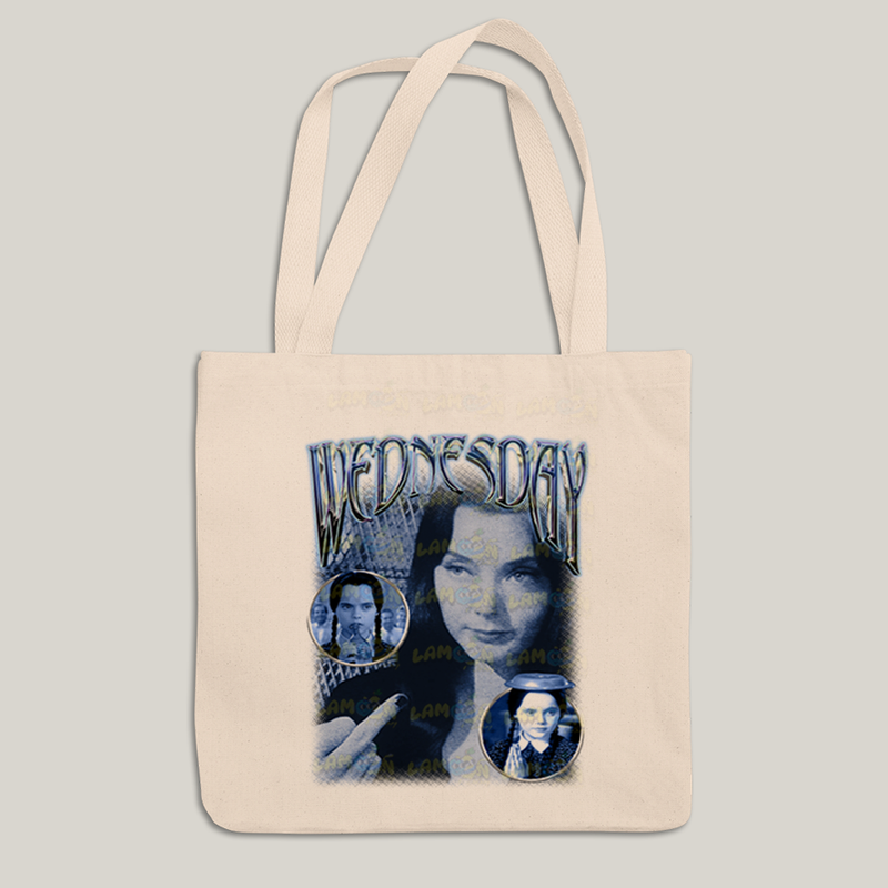 Sacola Ecobag Bolsa 38X40 Algodão- Wandinha Retrô