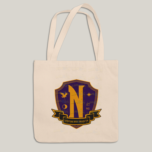 Sacola Ecobag Bolsa 38X40 Algodão- Wandinha Unitas Est Invicta