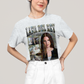 Camiseta Algodão Unissex T shirt Graphic Tee Lana Del Rey Prateado