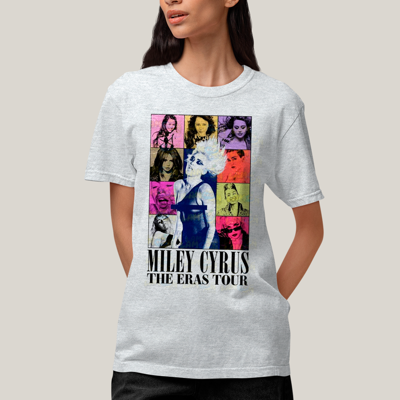 Camiseta Algodão Unissex T shirt Miley Cyrus The Eras Tour