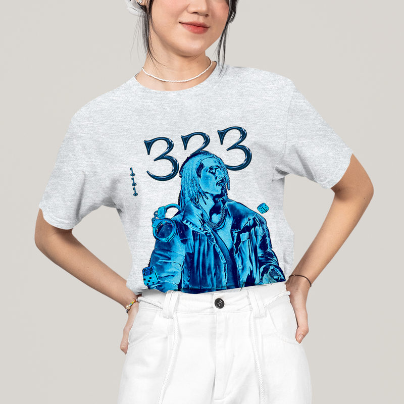 Camiseta Algodão Unissex T shirt - Matue 333 5 cantor trap azul hip hop