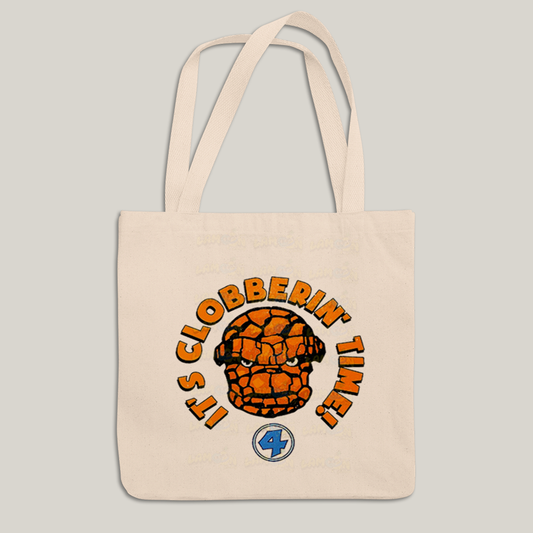 Sacola Ecobag Bolsa 38X40 Algodão- Quarteto Fantástico O Coisa Tá na Hora do Pau 1