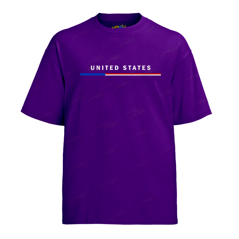 Camiseta Algodão United States Bandeira PQ