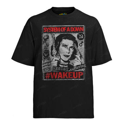 Camiseta Algodão System of Down Wakeup Suffering