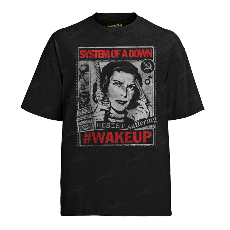 Camiseta Algodão System of Down Wakeup Suffering