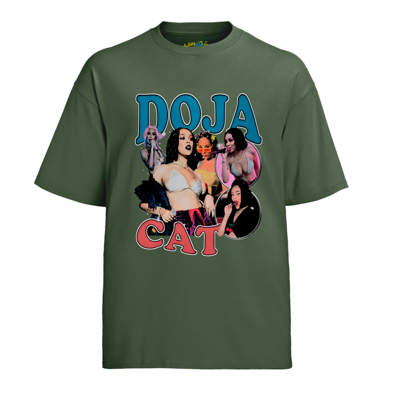Camiseta Algodão Doja Cat Graphic Vintage