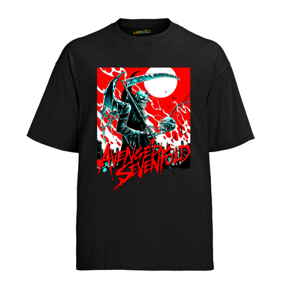 Camiseta Algodão Avenged Seven Fold Caveira Error