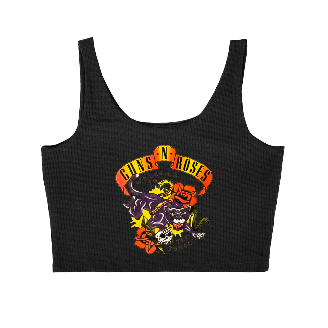 Cropped Cavado Roses Banda Welcome To The Jungle