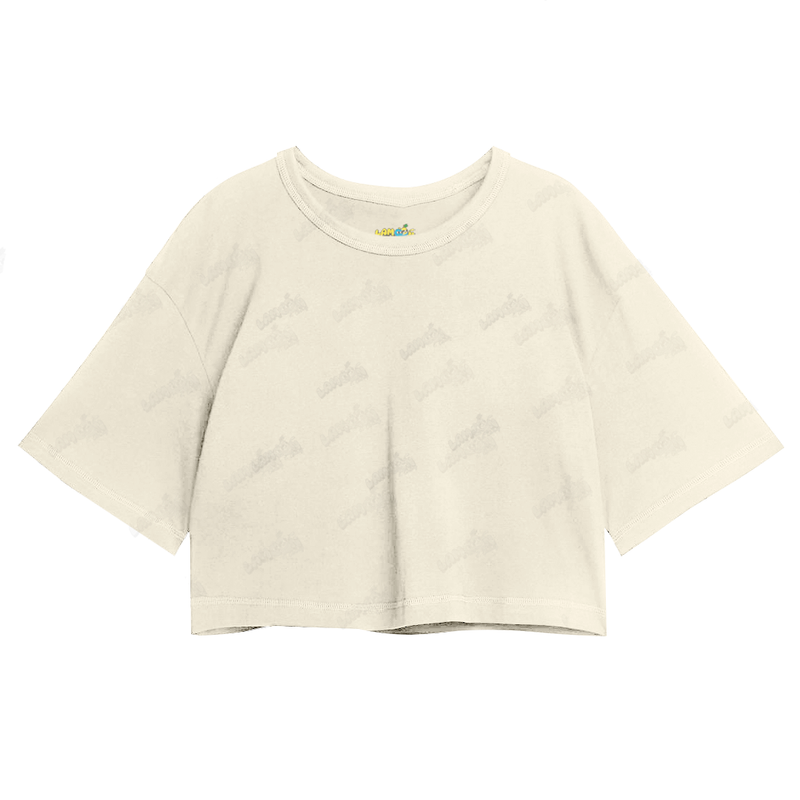 Cropped Oversized Algodão Basica Lisa