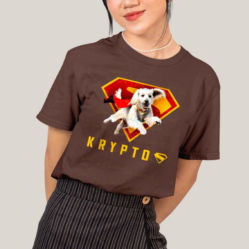 Camiseta Algodão Unissex T shirt Superman & Krypto o Supercão