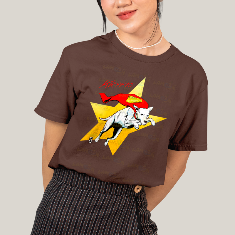 Camiseta Algodão Unissex T shirt Superman Supercão Krypto Star