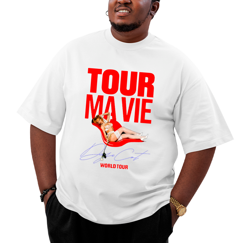 Camiseta Plus Size Doja Cat Worl Tour Ma Vie