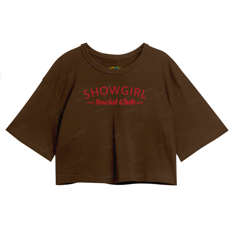 Cropped Oversized Algodão Taylor Swift Showgirl Social Club