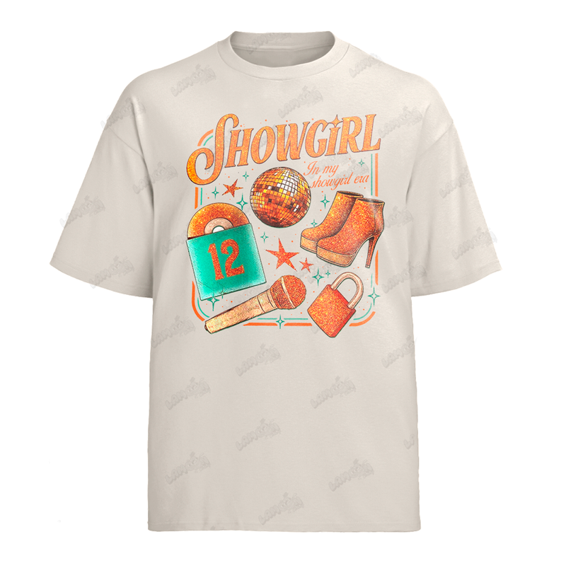 Camiseta Algodão Taylor Swift Showgirl 12