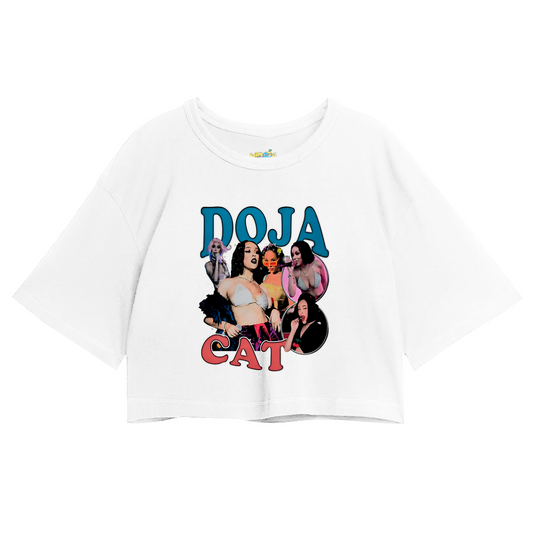 Cropped Oversized Doja Cat Graphic Vintage