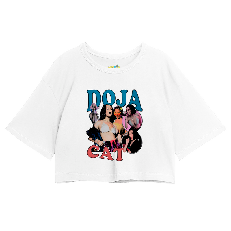 Cropped Oversized Doja Cat Graphic Vintage