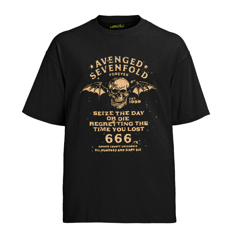 Camiseta Algodão Avenged Seven Fold 666