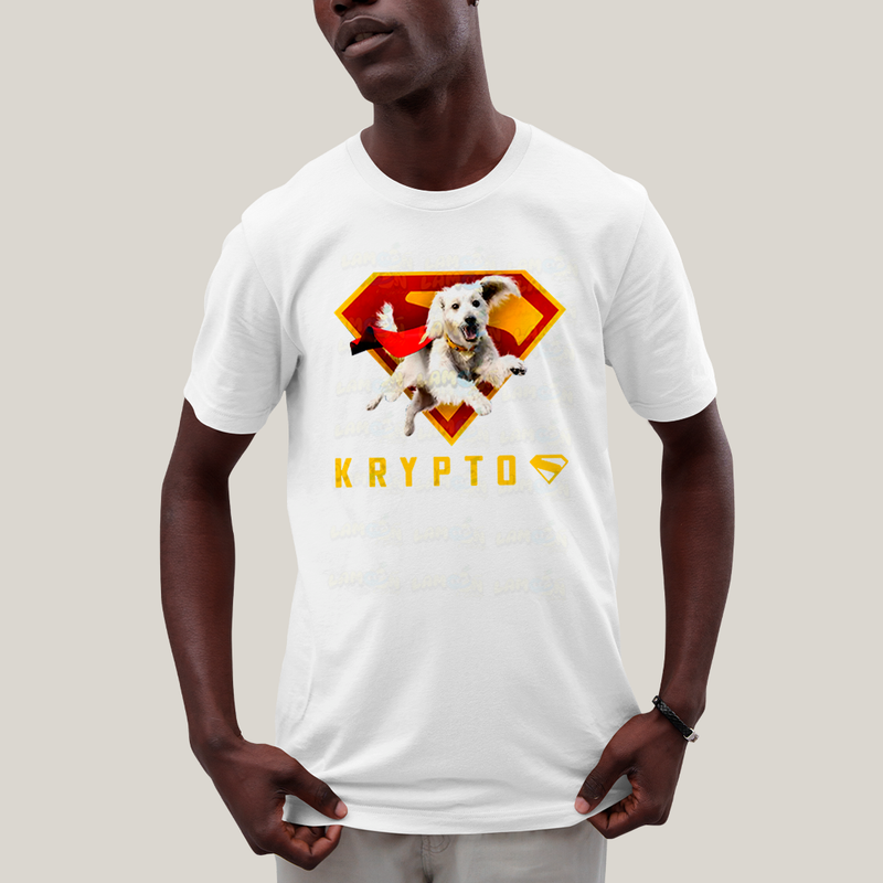 Camiseta Algodão Unissex T shirt Superman & Krypto o Supercão