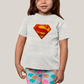 Camiseta Infantil Algodão Unissex T shirt Superman Logo Clássica