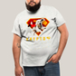 Camiseta Plus Size Algodão Unissex T shirt Superman & Krypto o Supercão