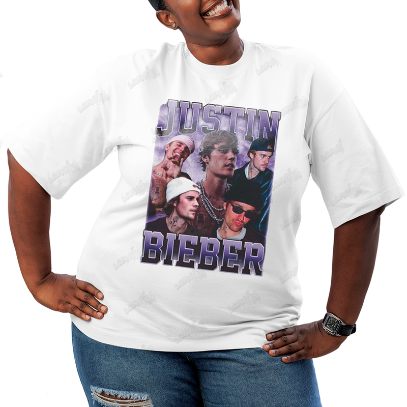Camiseta Plus Size Algodão Justin Bieber 2025