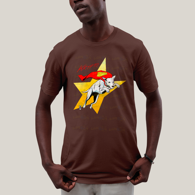 Camiseta Algodão Unissex T shirt Superman Supercão Krypto Star