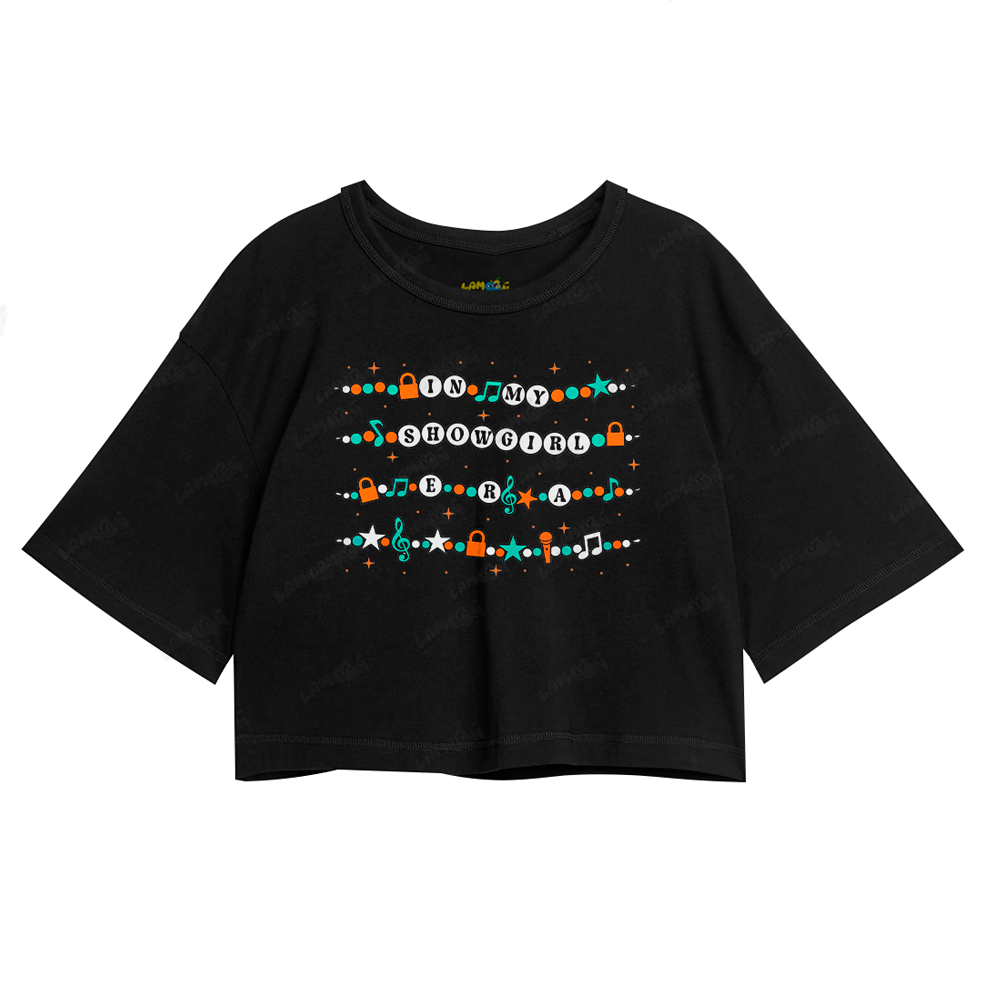 Cropped Oversized Algodão Taylor Swift In My Showgirl