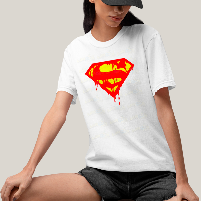 Camiseta Algodão Unissex T shirt Superman Logo Clássica 3