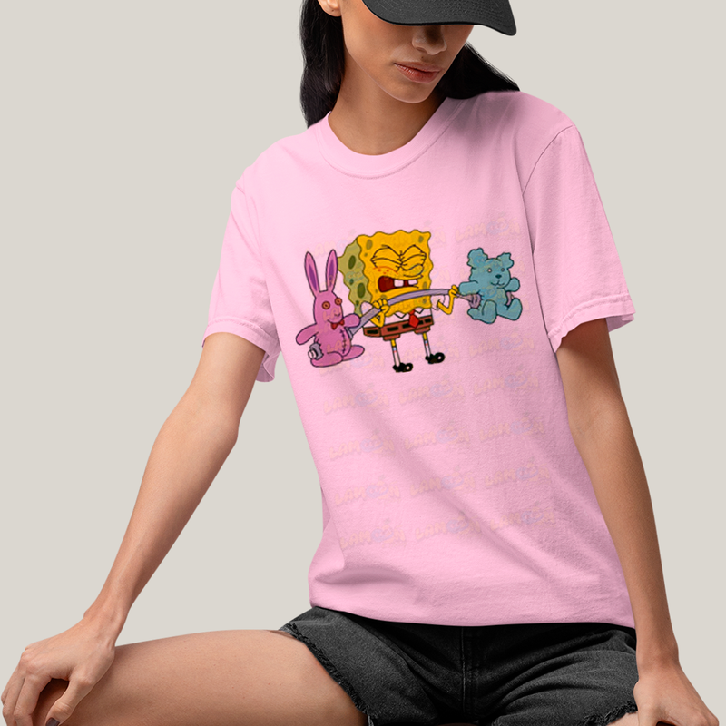 Camiseta Algodão Unissex T shirt Academia Bob Esponja
