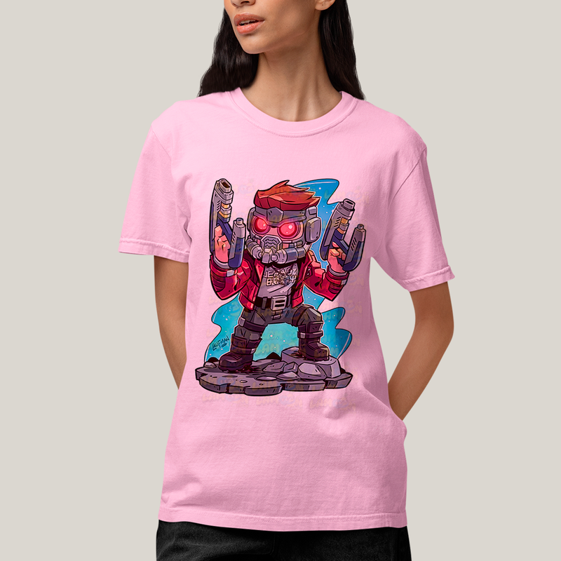 Camiseta Algodão Unissex T shirt - Star Lord Cartoon Peter Quill marvel guardioes da galaxia Chris Pratt