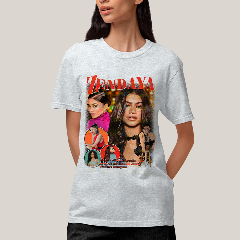 Camiseta Algodão Unissex T shirt Graphic Tee Zendaya