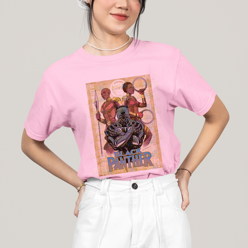 Camiseta Algodão Unissex T shirt Pantera Negra Black Panther Marvel