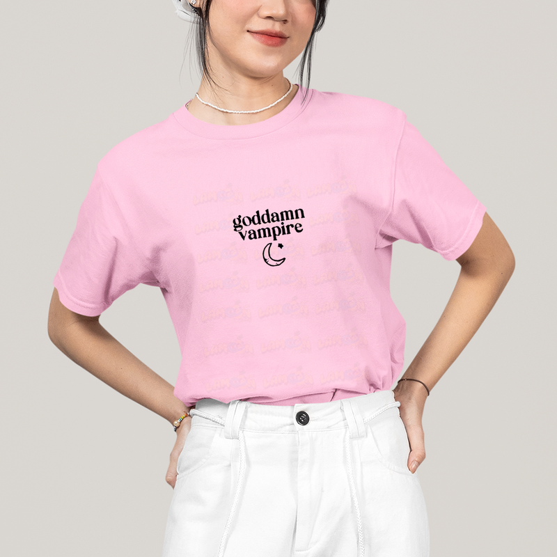 Camiseta Algodão Unissex T shirt Olivia Rodrigo Goddamn Vampire