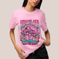 Camiseta Algodão Unissex T shirt - Dreamland enjoy the moment good vibes cogumelo